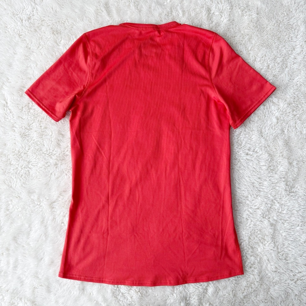 Patagonia Woman Orange Capilene Silkweight Technical T-Shirt SMALL Activewear - Picture 3 of 6